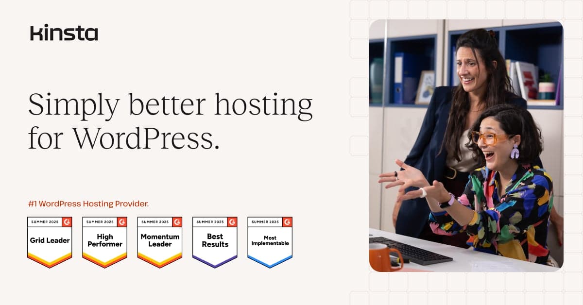 kinsta - Simply better WordPress hosting