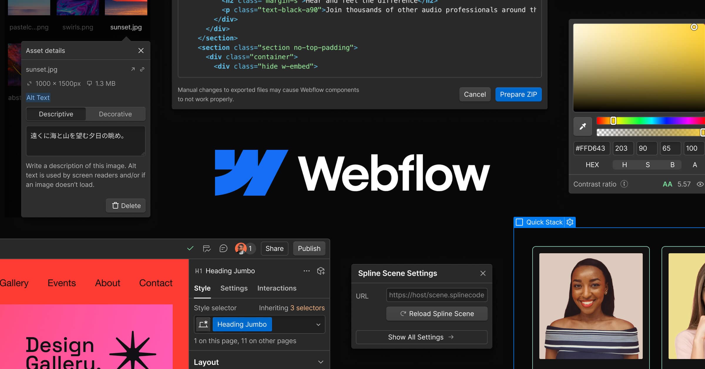 webflow - Visual Website Builder with CMS